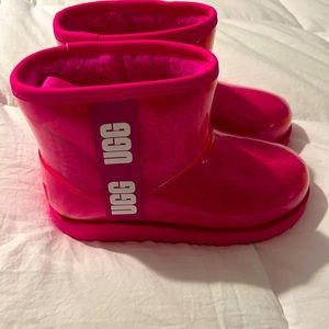 New Ugg Kids Mini II Waterproof Boot Hot Pink 3Y